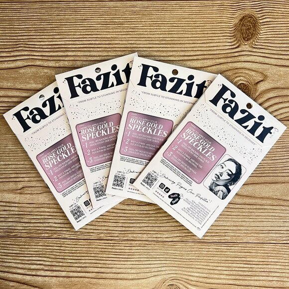 4 pk - Fazit Rose Gold Glitter Freckle Makeup Patches Exp 11/27 - total of 24 - Picture 2 of 2